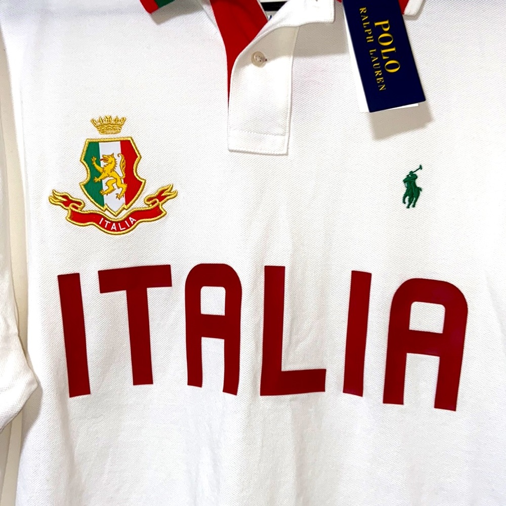 NWT✨Polo Ralph Lauren Italia Polo ShortSleeve Rare - Picture 2 of 12